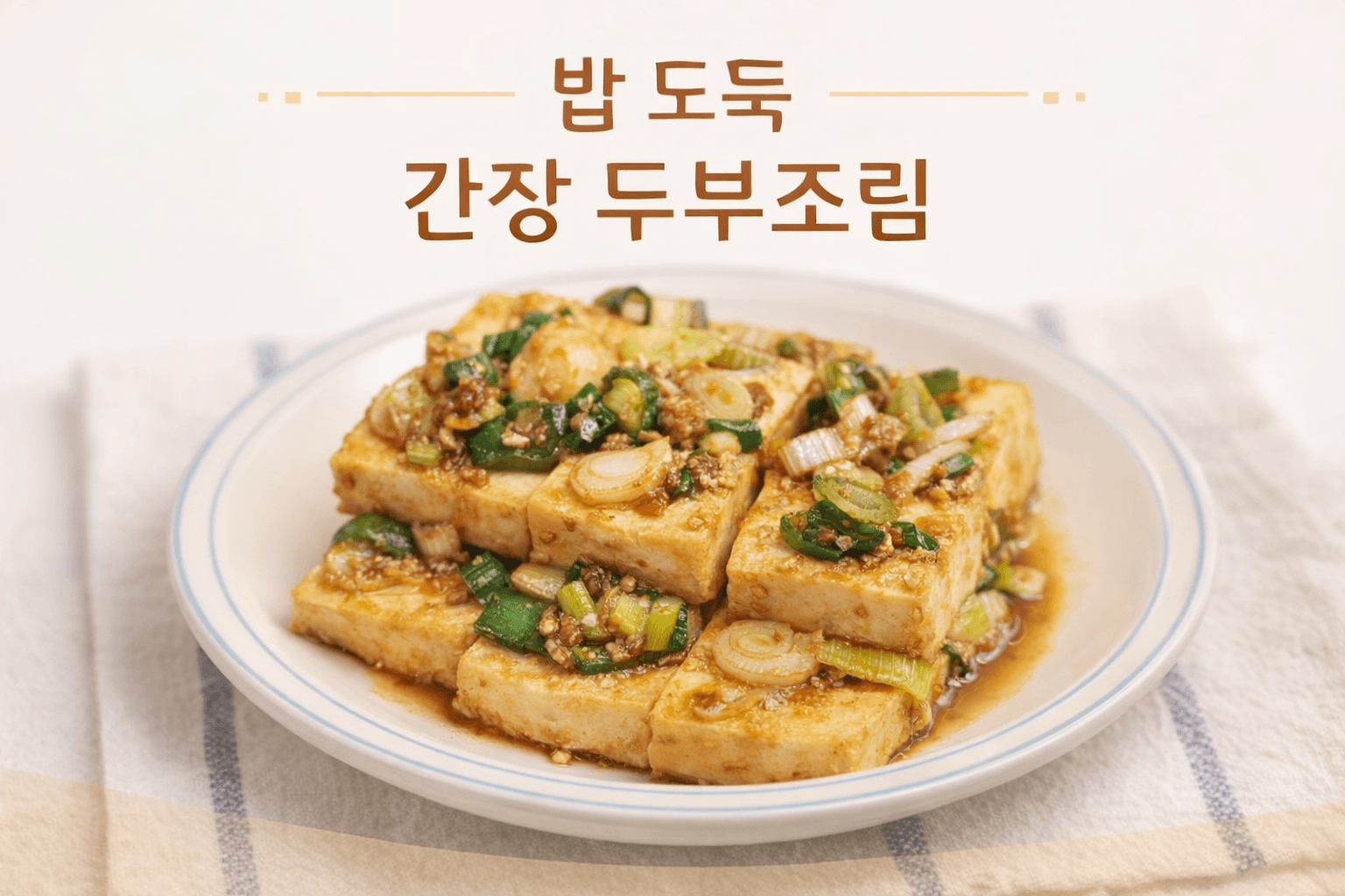 간장 두부조림 완성 사진