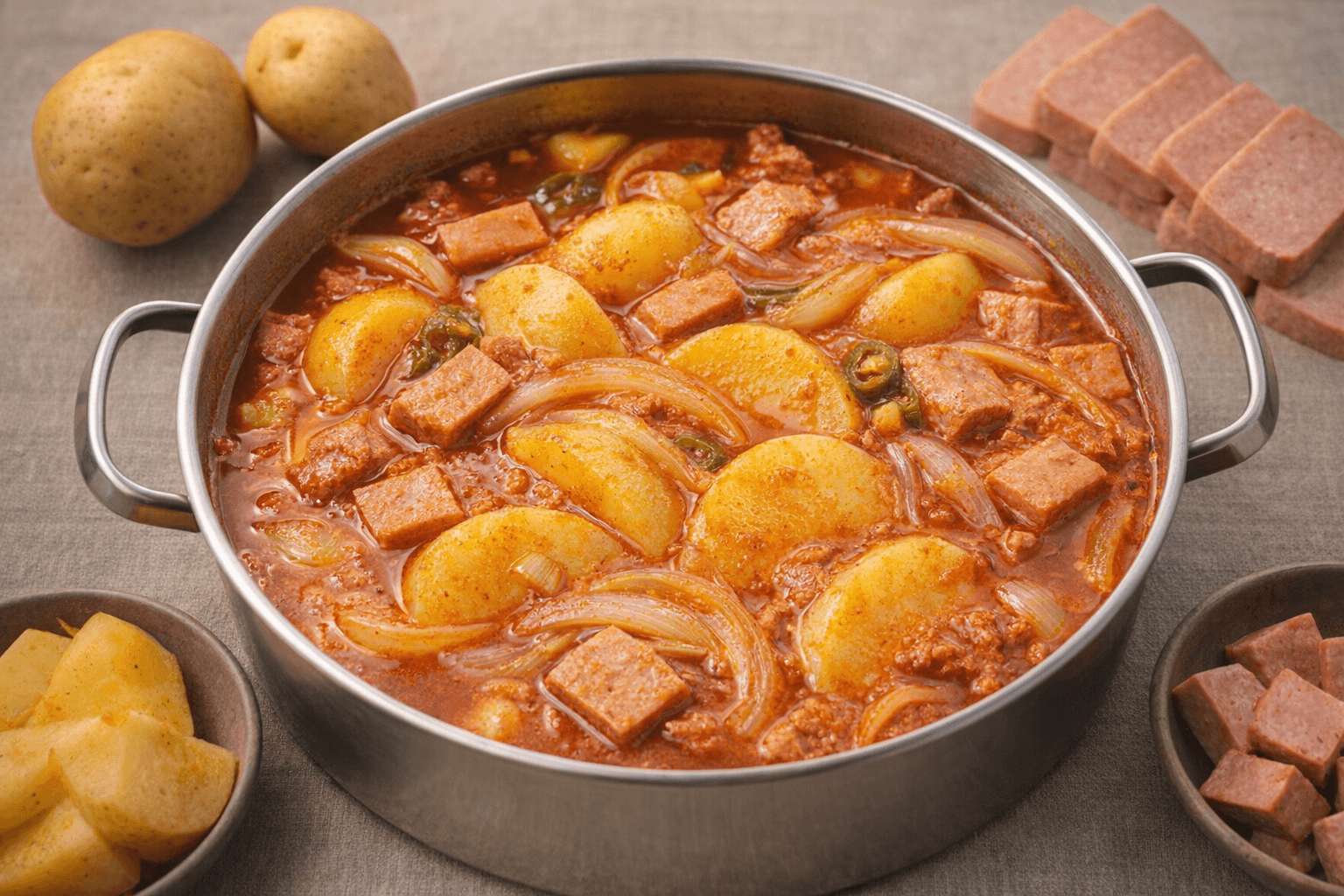 감자 스팸 찌개 짜글이 백종원 요리