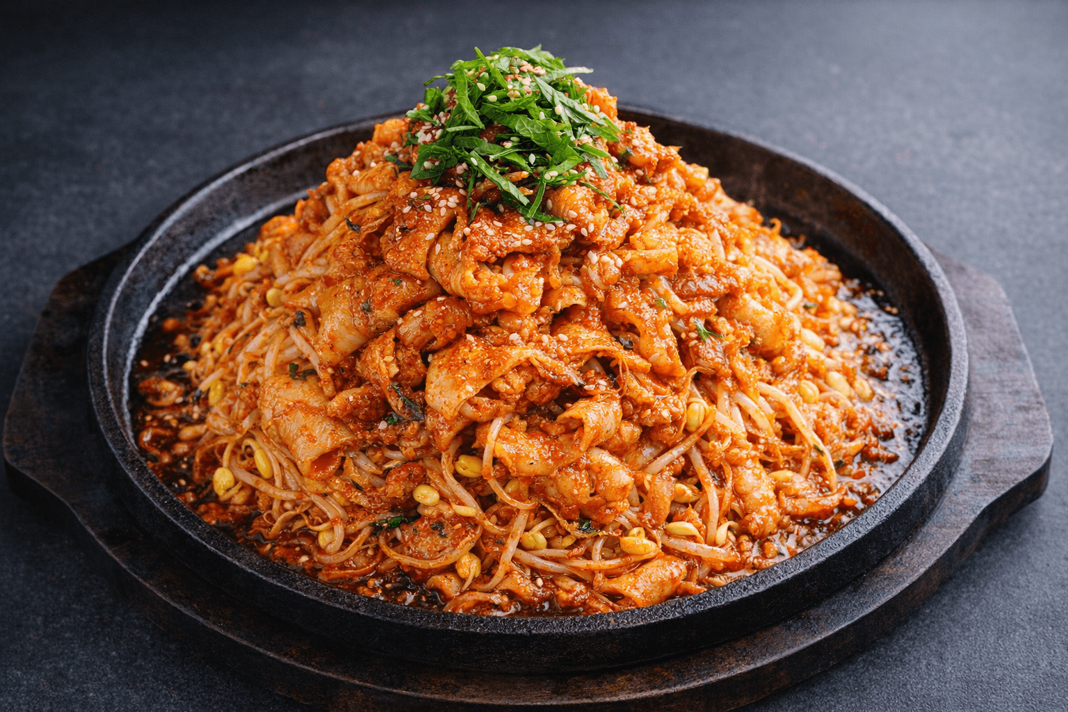 대패삼겹살 콩나물 불고기 매콤한 돼지고기 요리