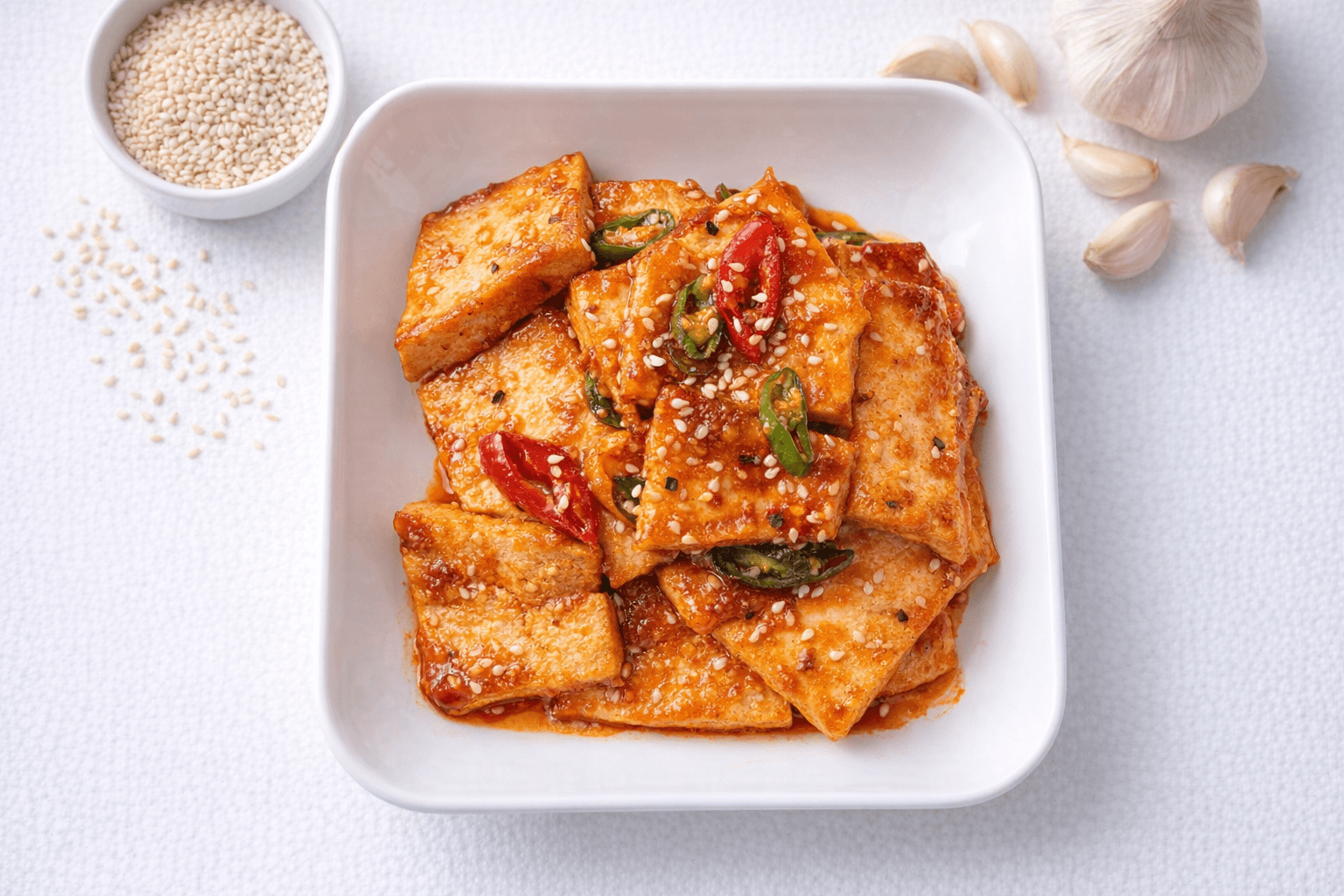 다이어트용 쫄깃한 매콤달콤 두부볶음