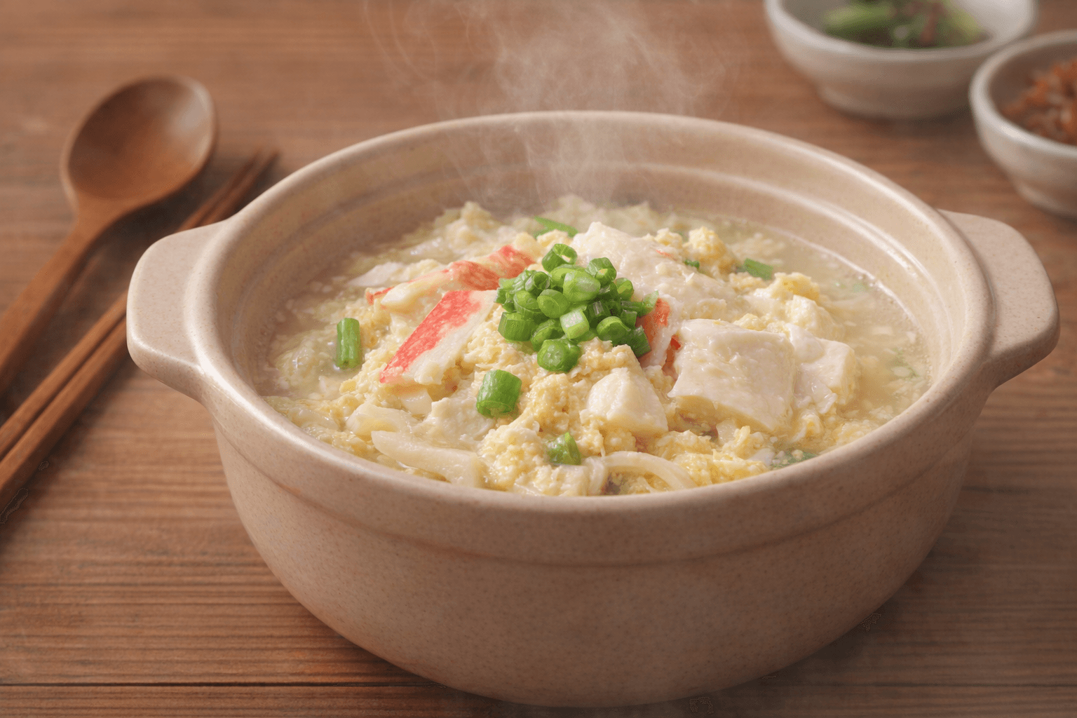 따뜻한 게맛살 순두부 계란탕