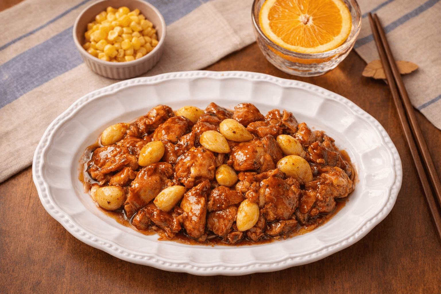 단짠단짠 닭다리살 스테이크 완성