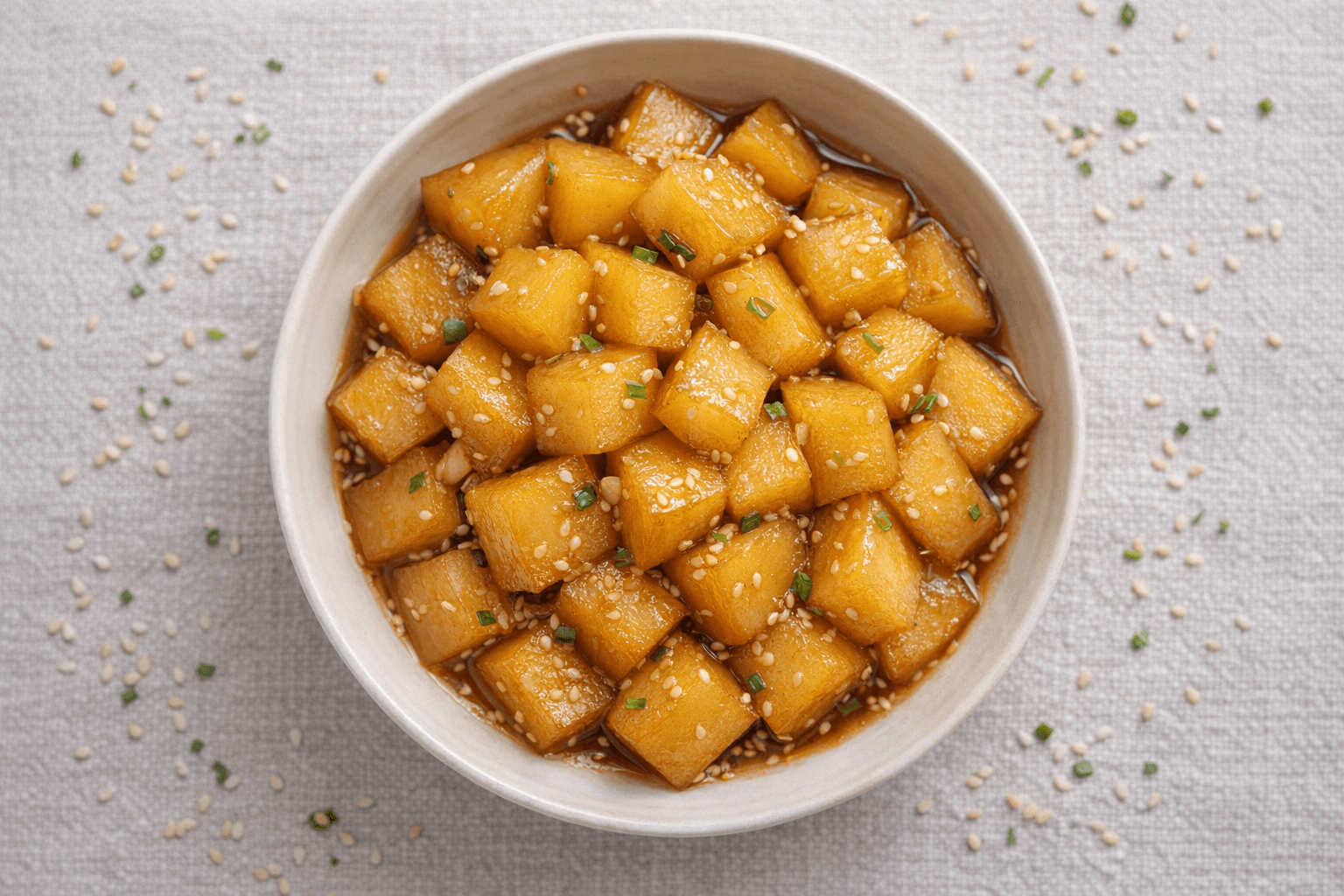 물 한 방울, 기름 한 방울 없이 쫀득하게! 평생 써먹는 마약 간장 감자조림 황금 레시피