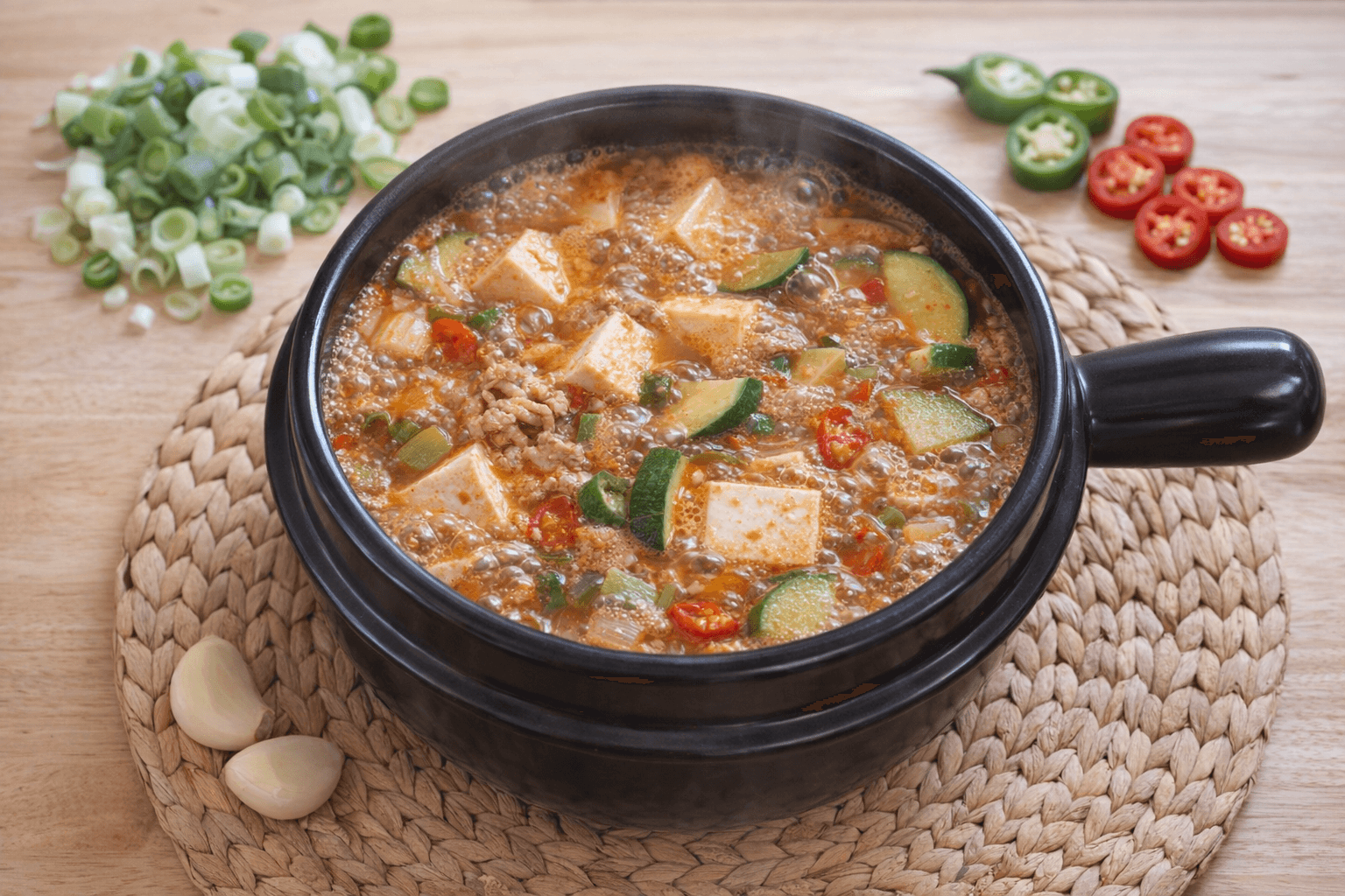 고깃집 된장찌개 뚝배기