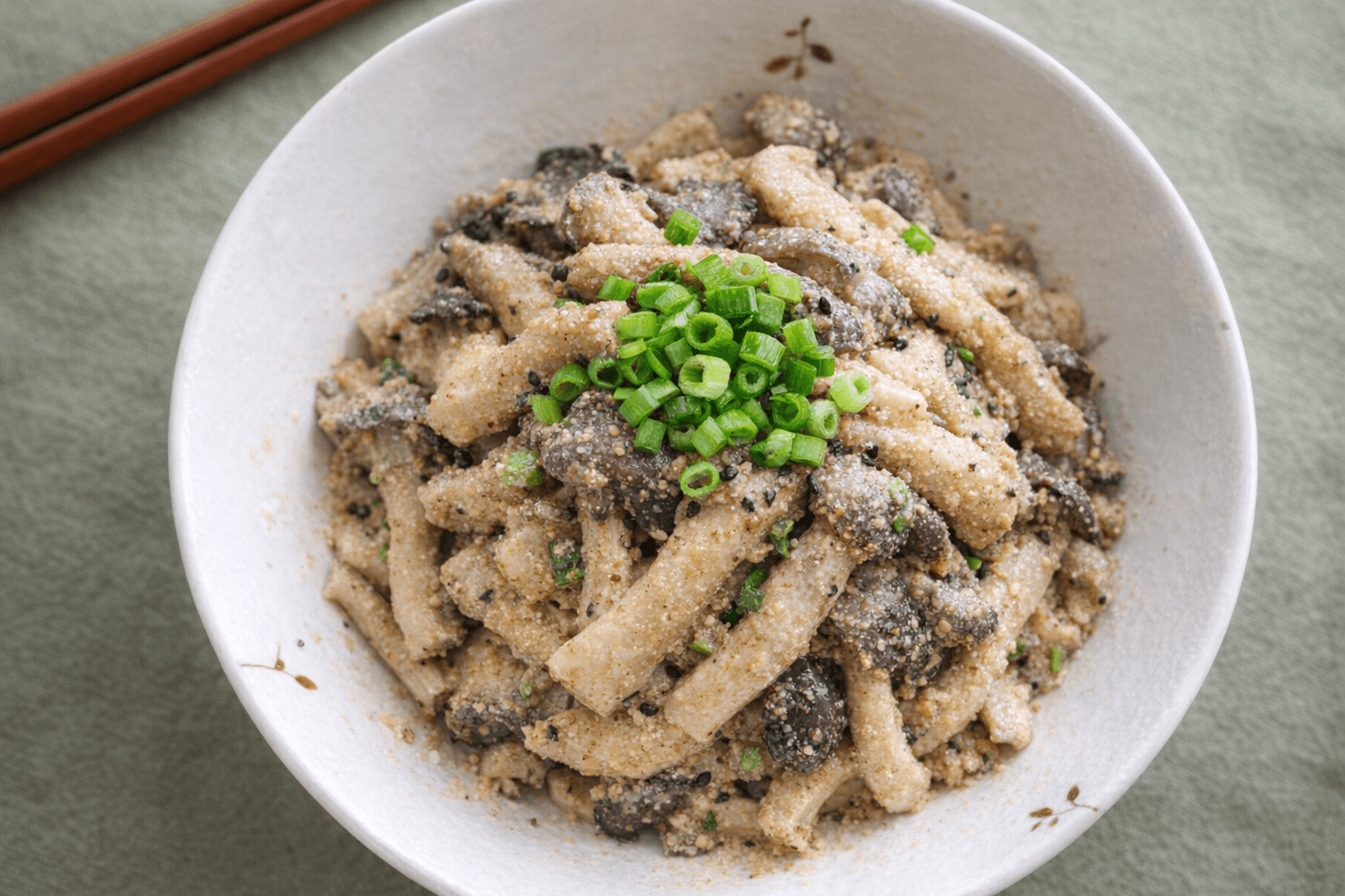 버섯 들깨소스 무침