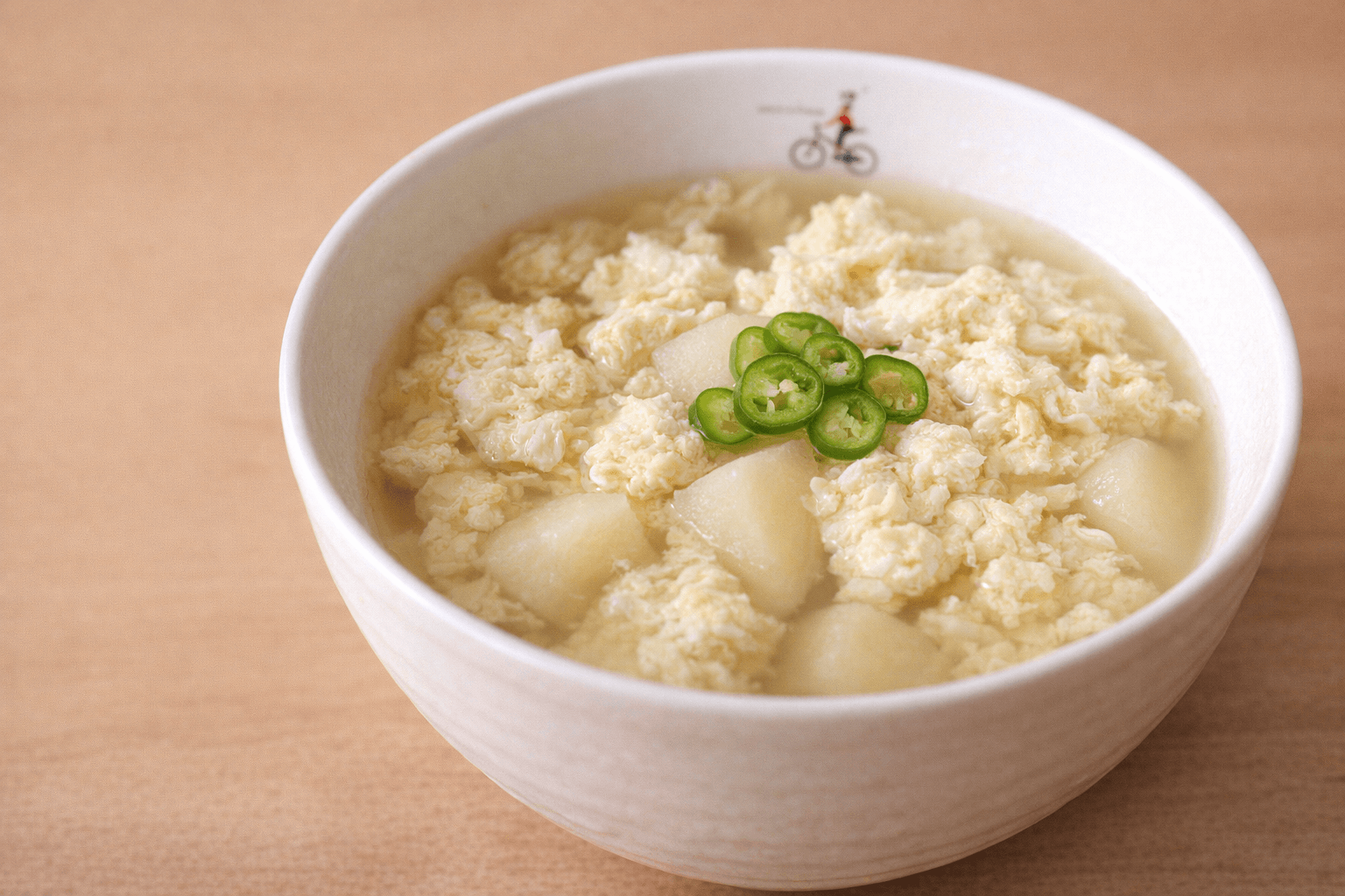 감자계란국 완성사진