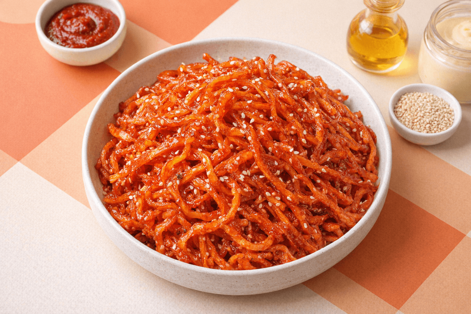 윤기나는 빨간 백종원 진미채 볶음 밑반찬