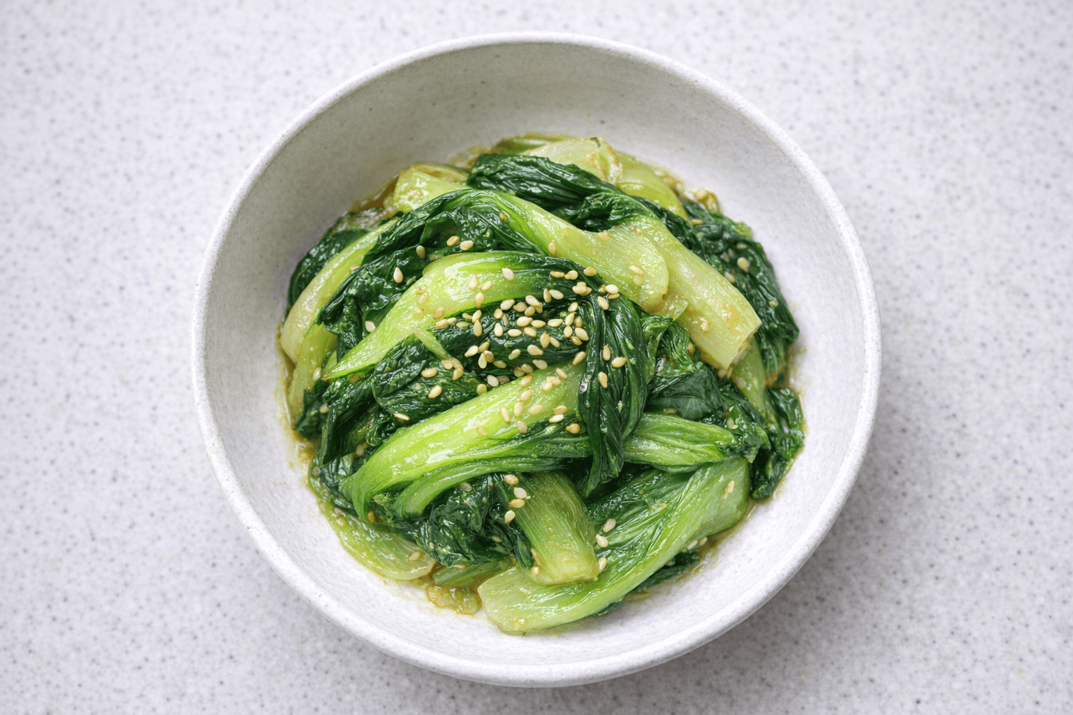 청경채 된장무침 반찬