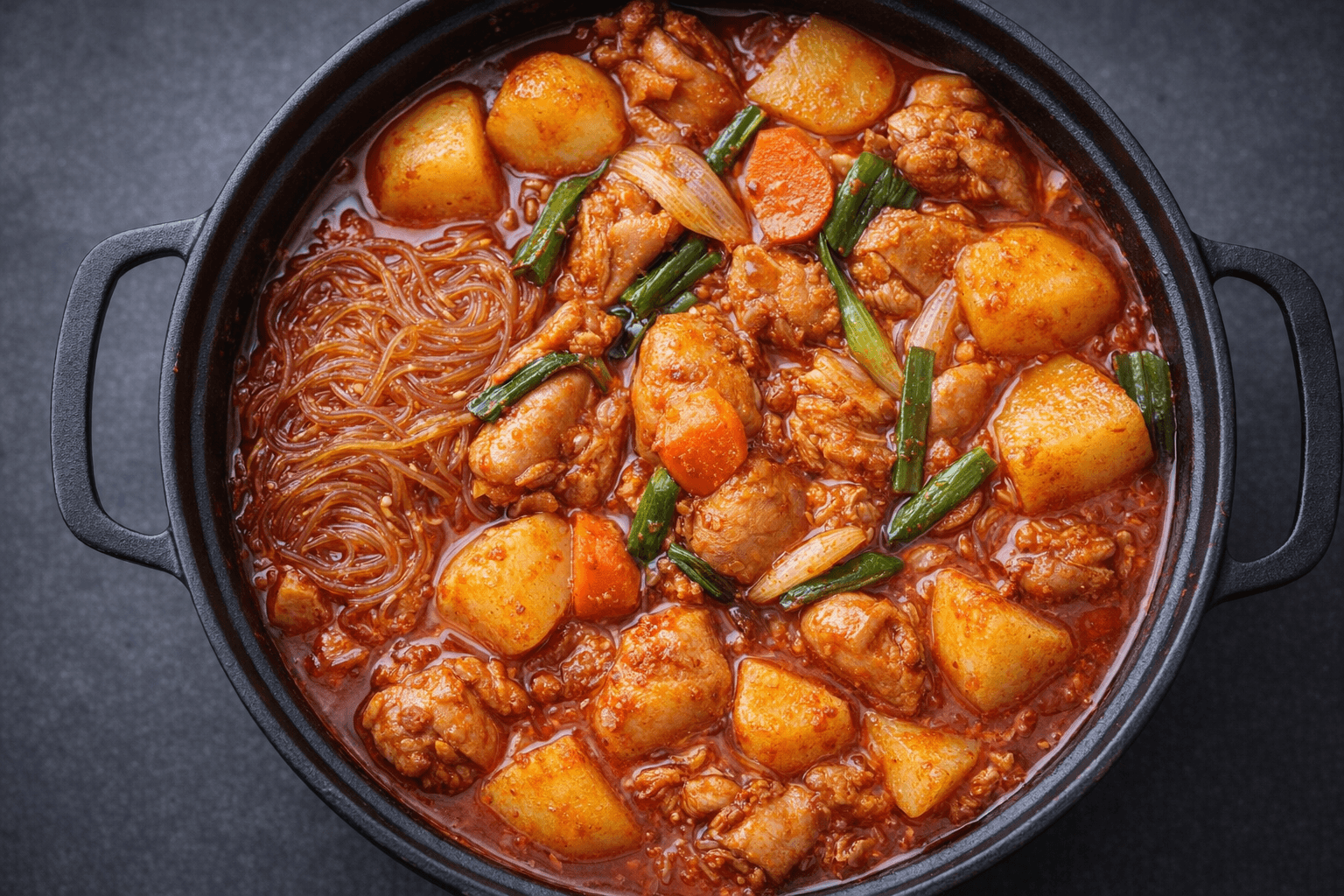 매콤달콤 닭볶음탕 완성 사진