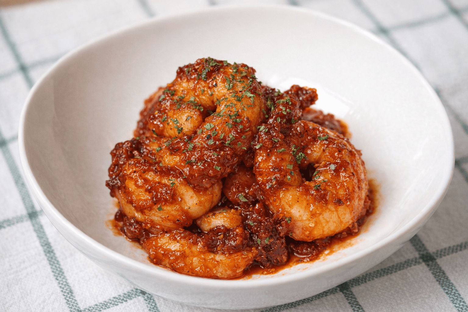 백종원 칠리새우 요리 완성