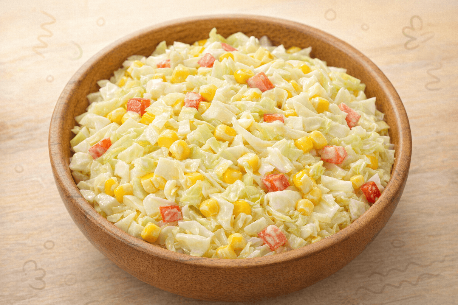 상큼한 코울슬로 콘샐러드