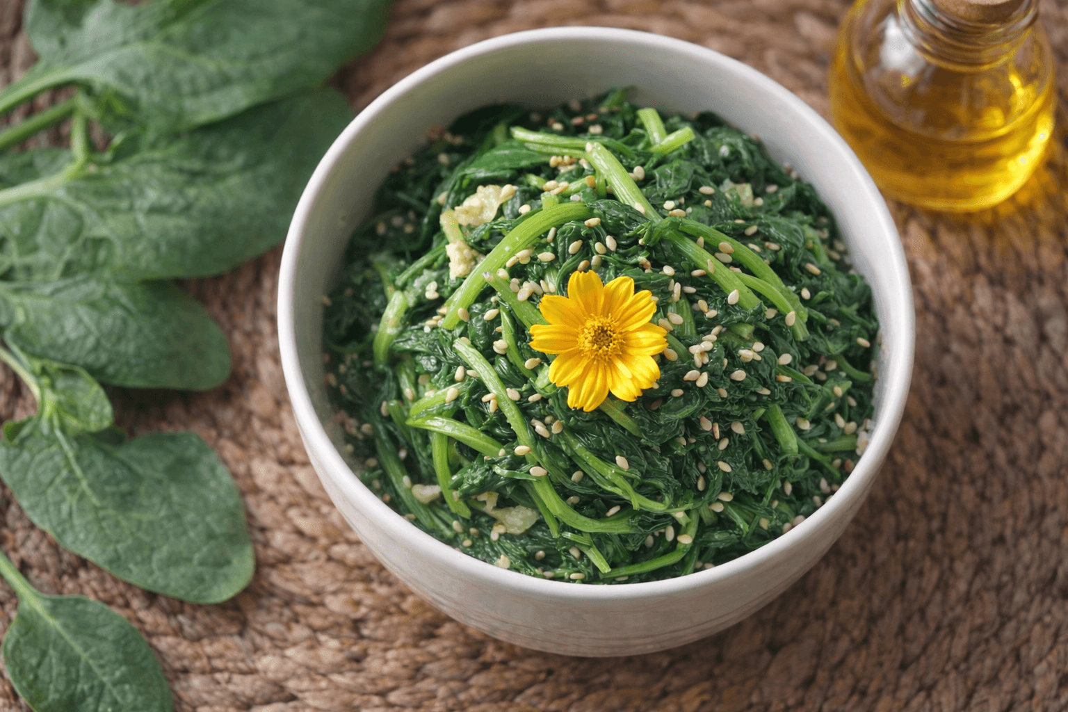 시금치무침 반찬