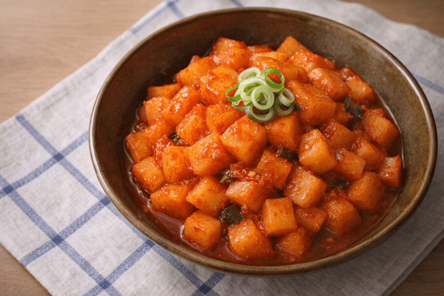 초간단 깍두기 완성 사진