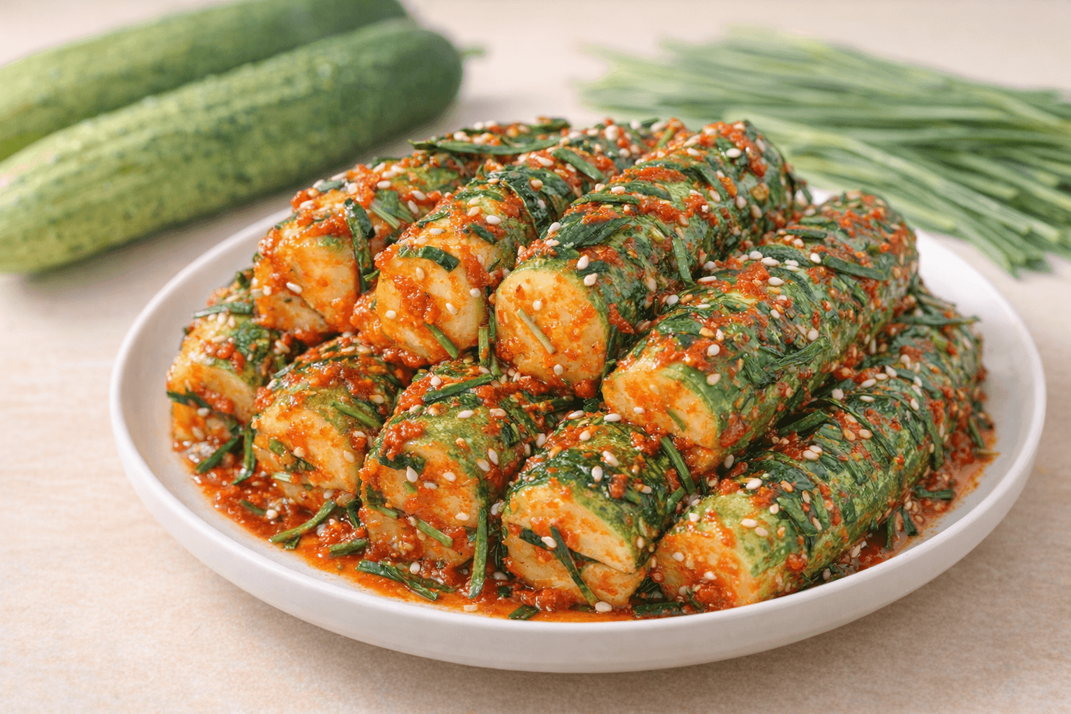 먹음직스러운 오이소박이