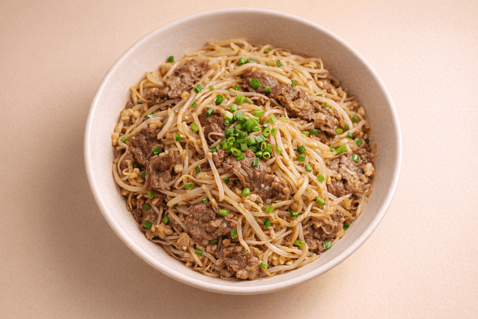 차돌박이 숙주볶음 요리