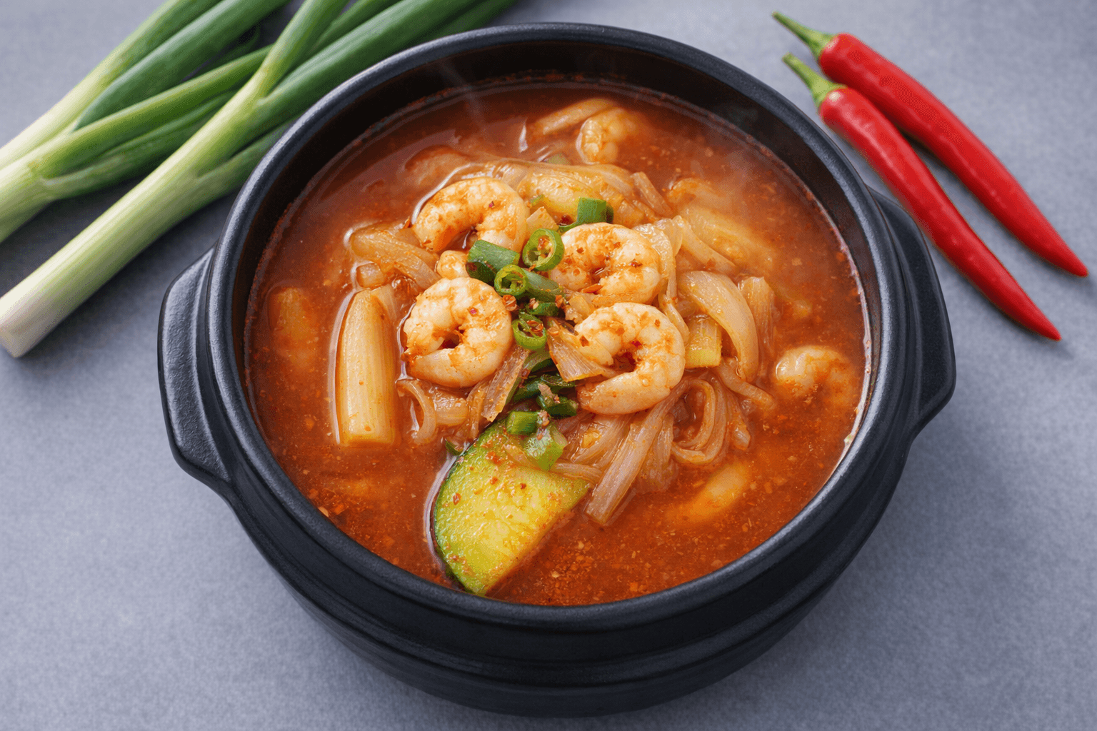 얼큰 뚝배기 새우탕