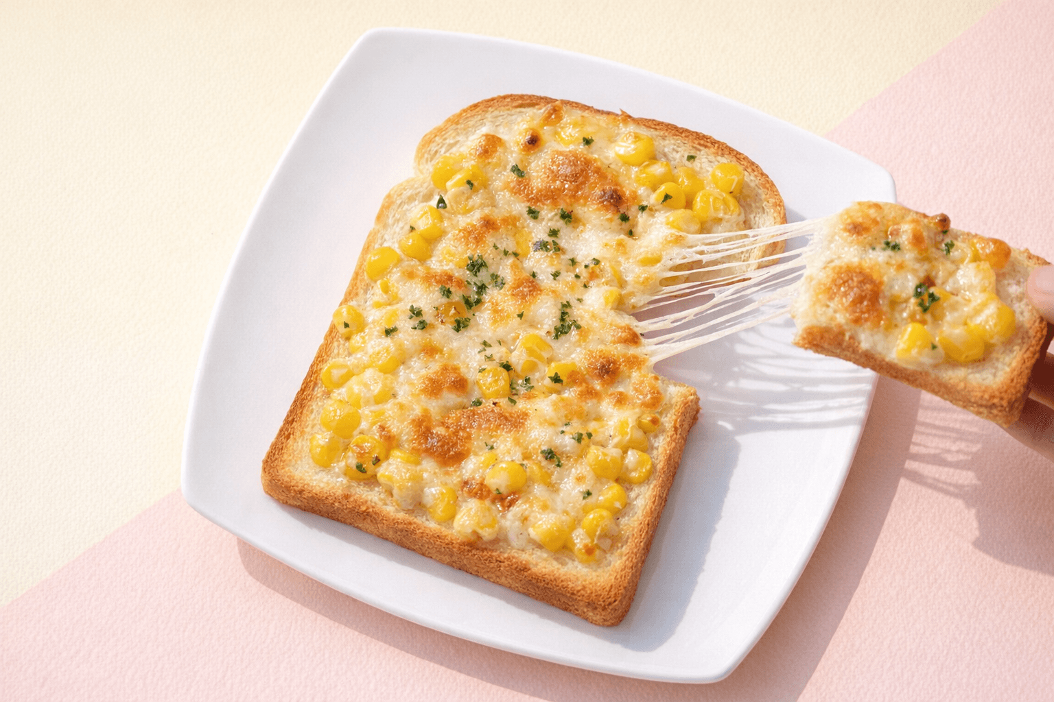 에어프라이어 콘치즈 식빵 토스트