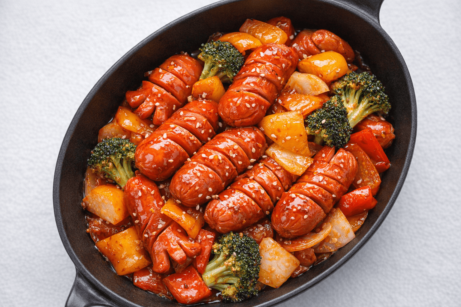 소시지 야채볶음 쏘야 반찬 안주