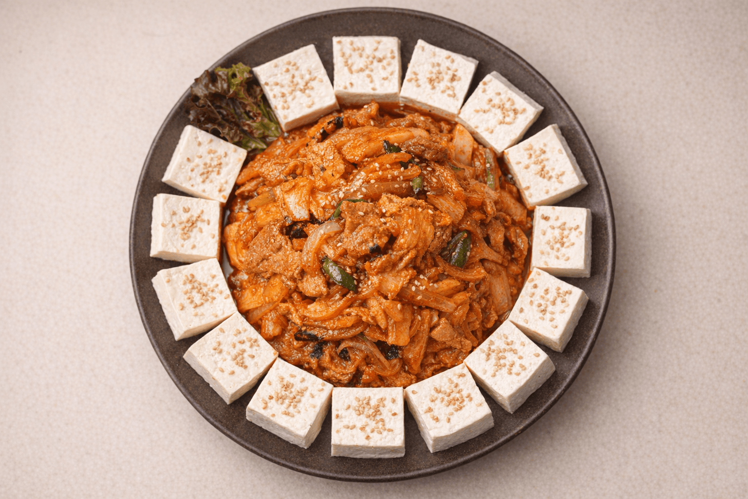 매콤달콤 삼겹살 두부김치