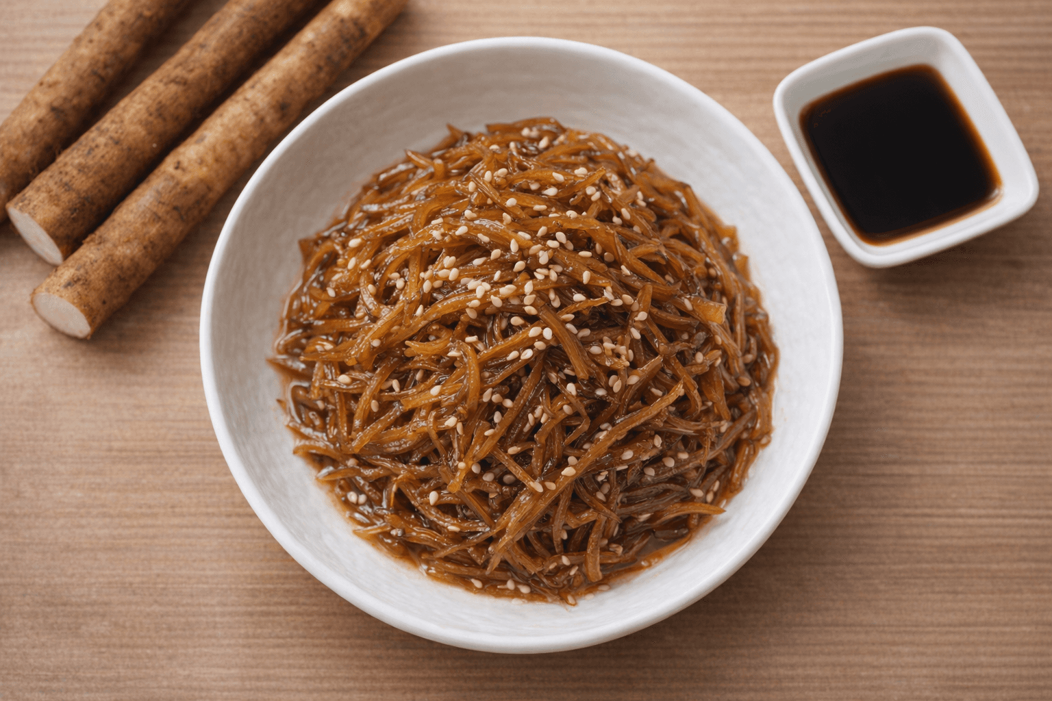 윤기나는 우엉채조림 반찬