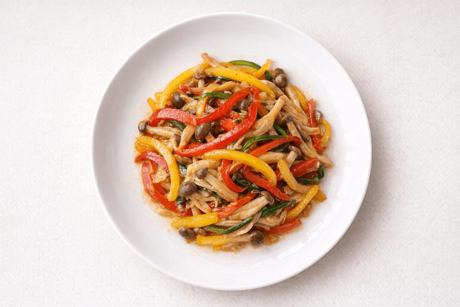 초간단 파프리카 느타리버섯 볶음 굴소스 반찬