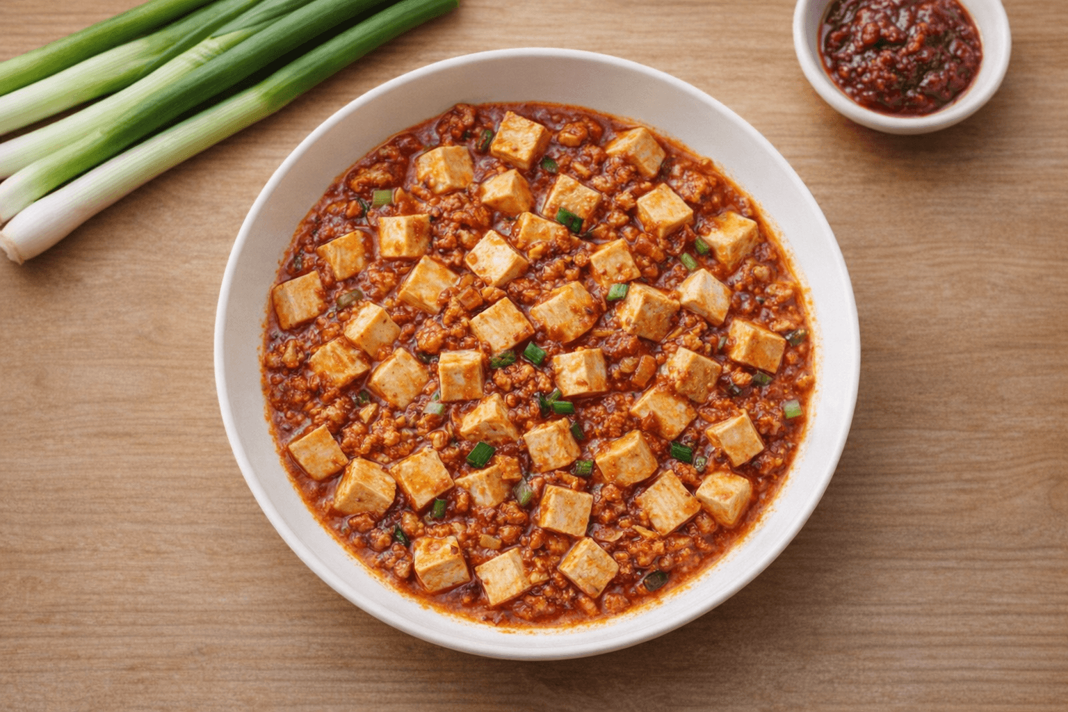 매콤한 사천식 마파두부 덮밥