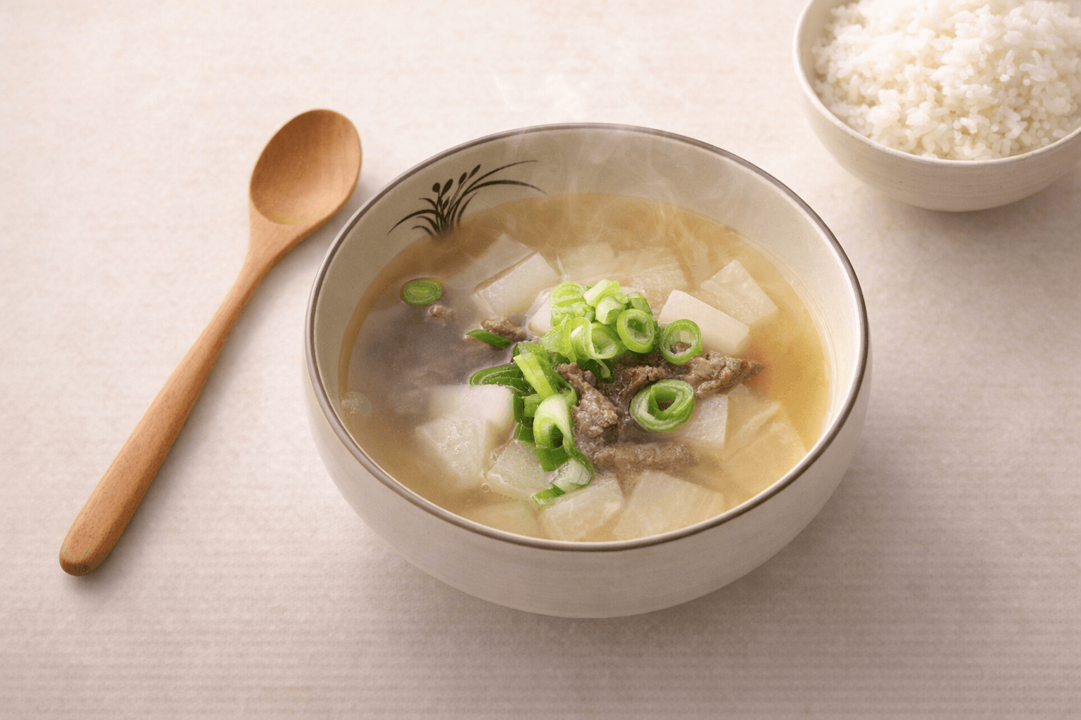 따뜻한 소고기무국 일러스트