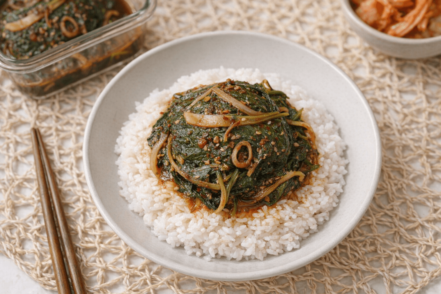 전자레인지 초간단 깻잎찜