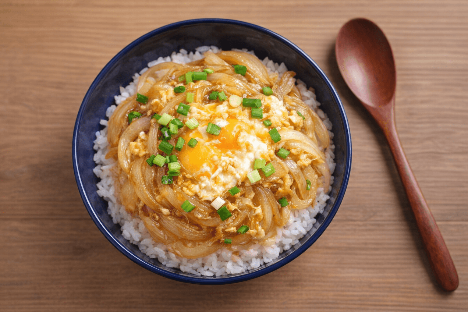 간장 양파 계란 덮밥