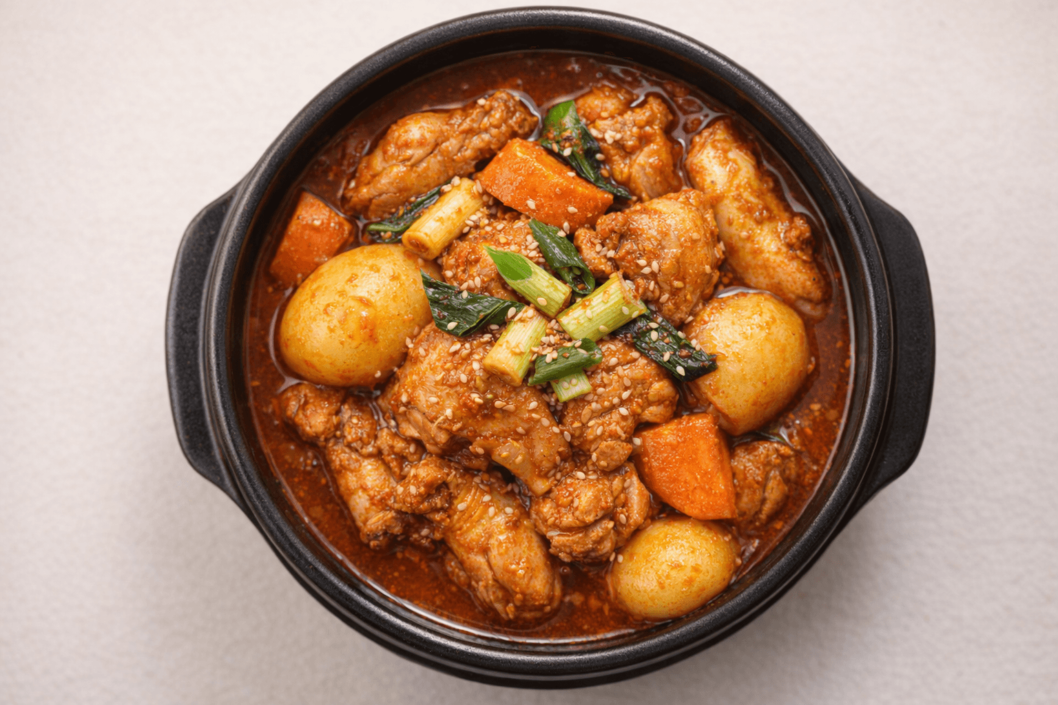 매콤달콤 우유 숙성 닭볶음탕