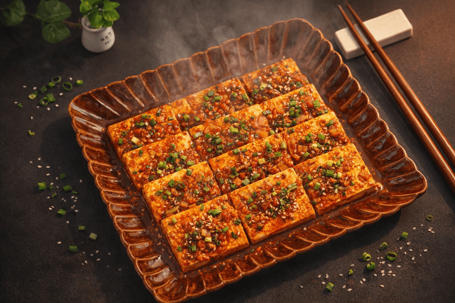 맛있는 두부조림 완성 요리