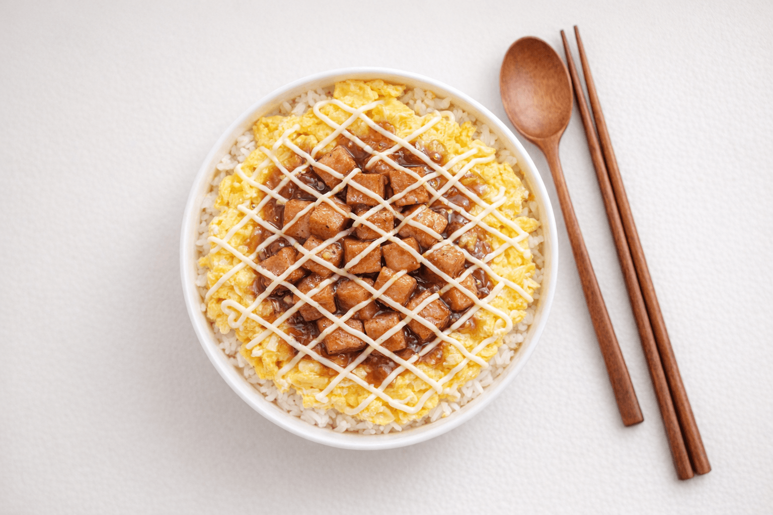 스팸마요덮밥 일러스트