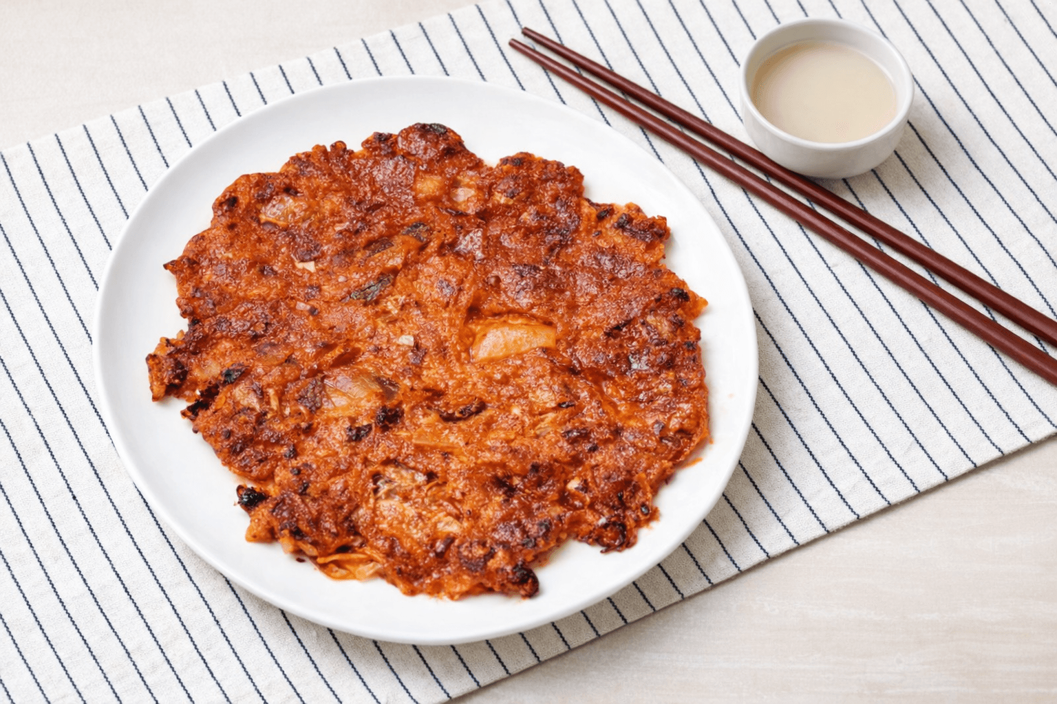 바삭한 김치전 레시피