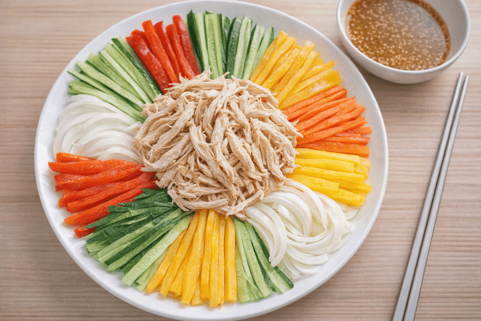 닭가슴살 겨자냉채 다이어트 요리