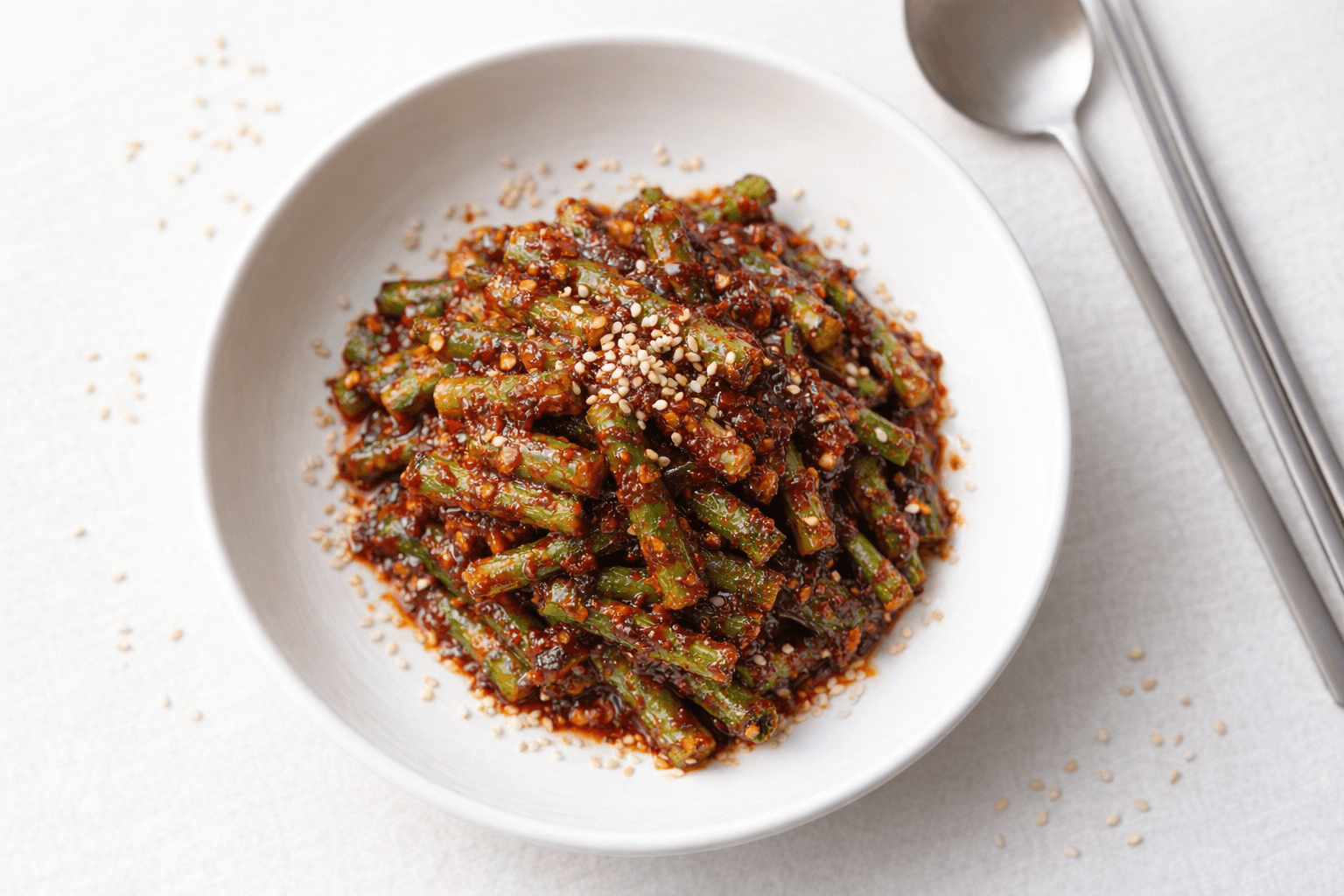 매콤달콤 마늘쫑 고추장 무침