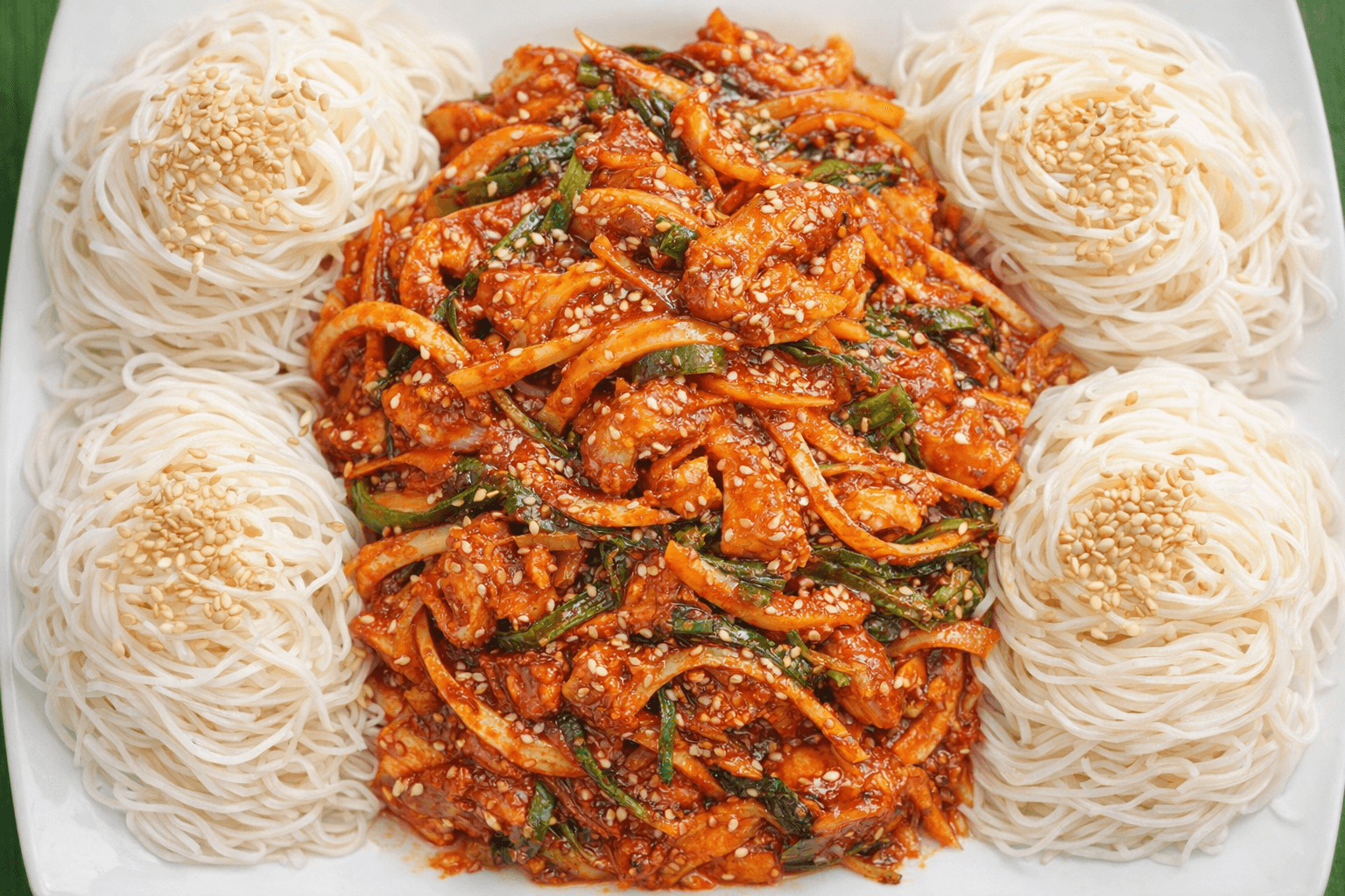 매콤새콤 골뱅이무침 소면