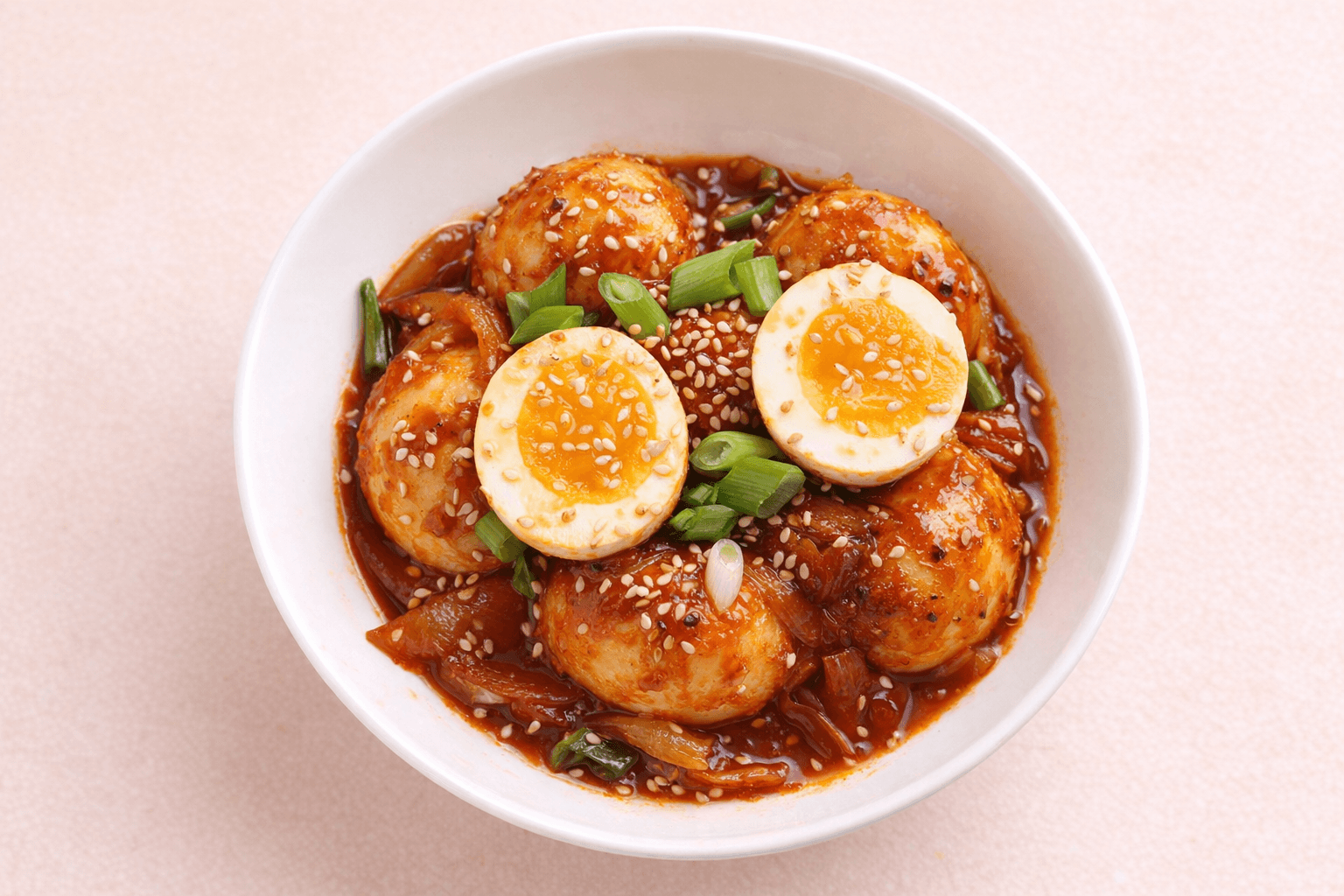 고추장 달걀조림 매운 반숙 계란 반찬