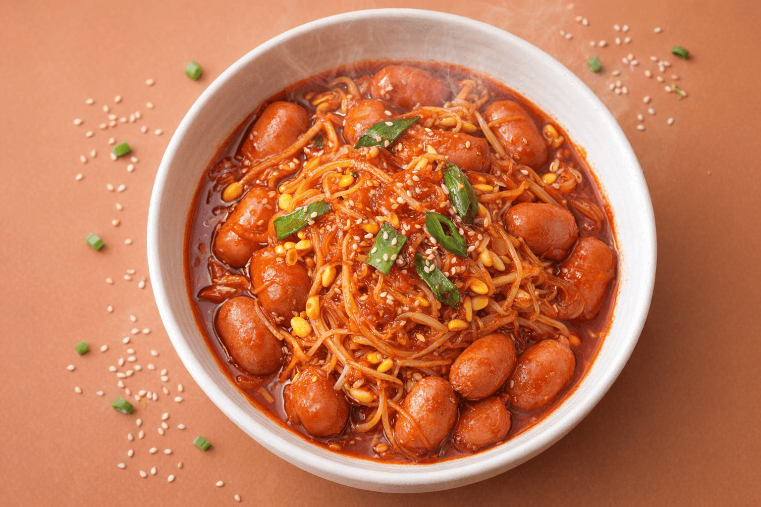 매콤달콤 소시지 콩나물찜