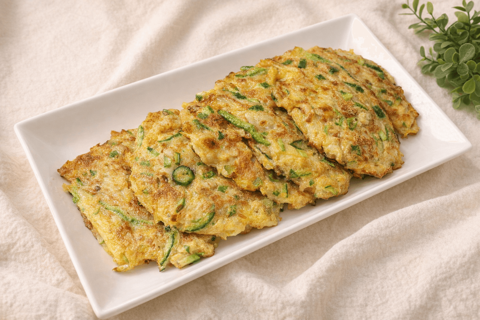 참치 애호박 전 요리