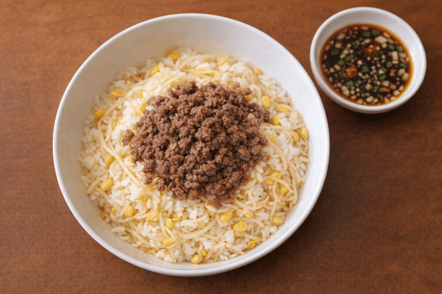 소고기콩나물밥 양념장 일러스트