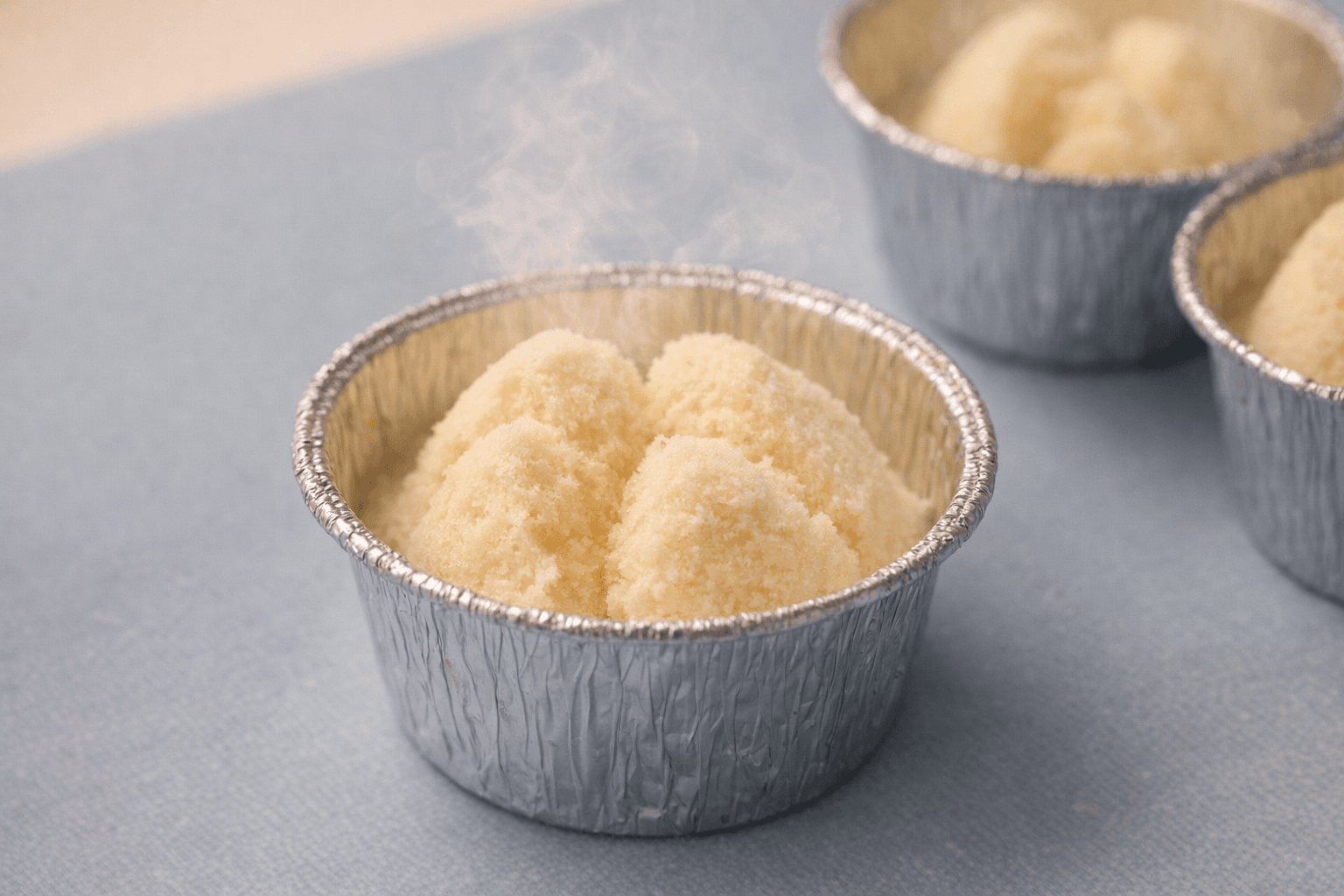 우유스팀케이크 노오븐 빵