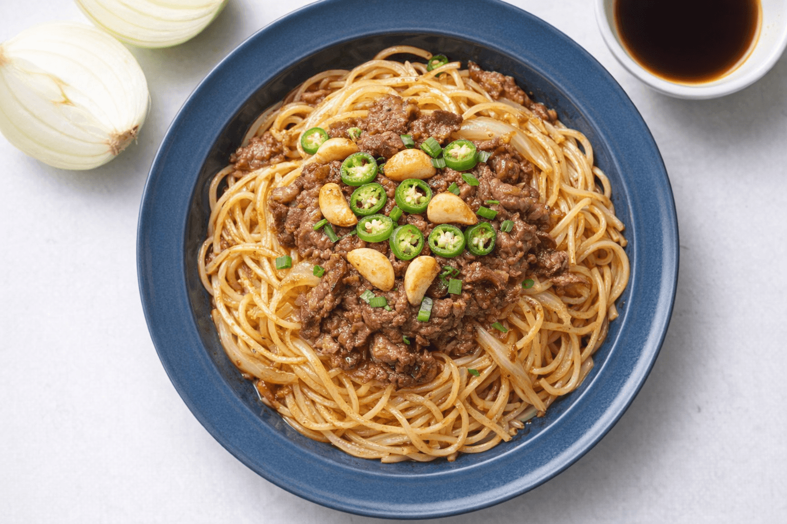 매콤 차돌박이 파스타