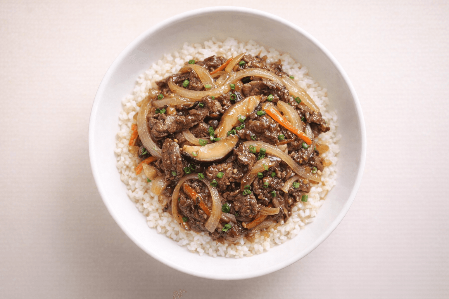 소고기 표고버섯 덮밥