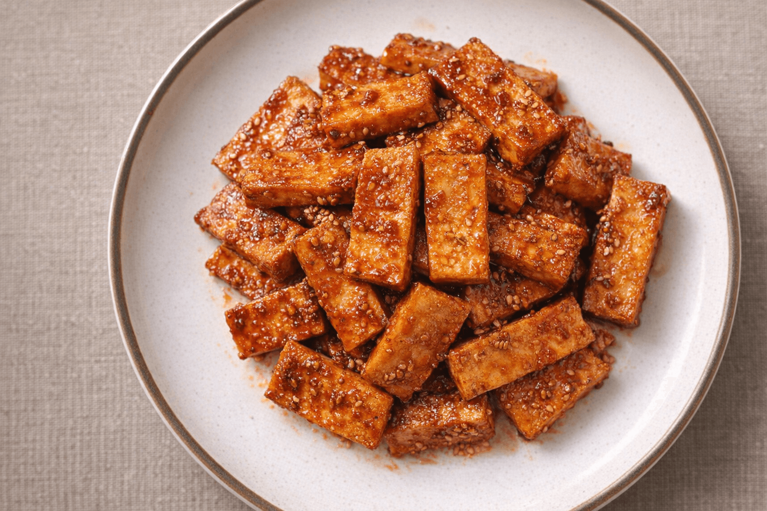 매콤달콤 쫄깃한 두부고기 볶음