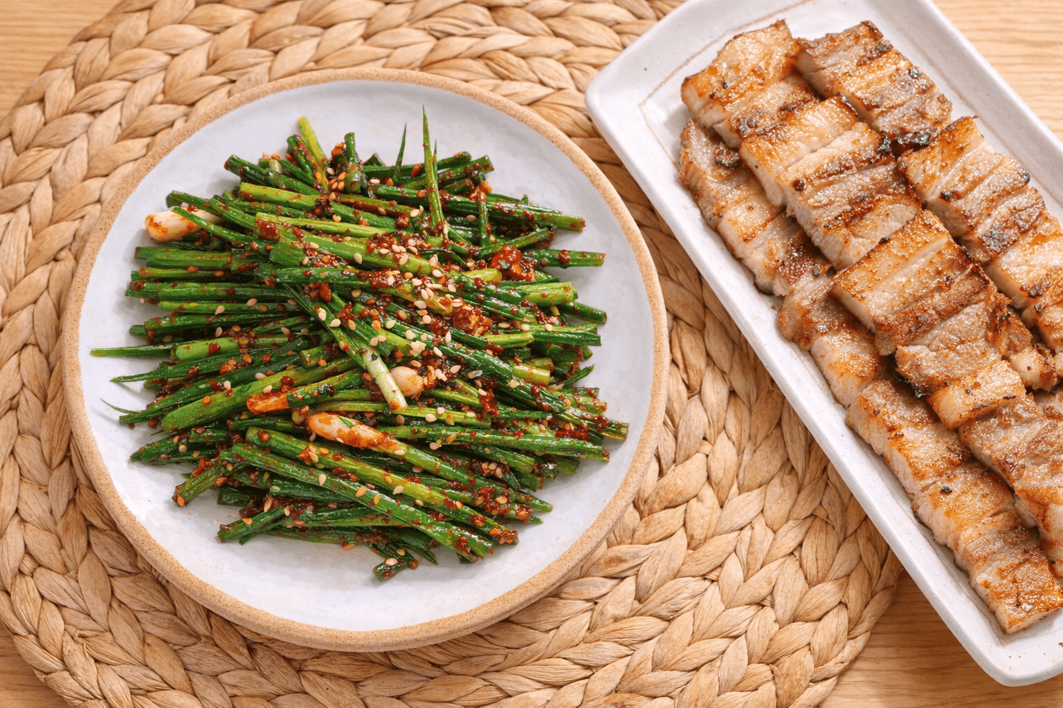 【어그로 아님】 삼겹살집 사장님도 몰래 먹는다는 '2분 컷' 마약 쪽파무침 황금 레시피!