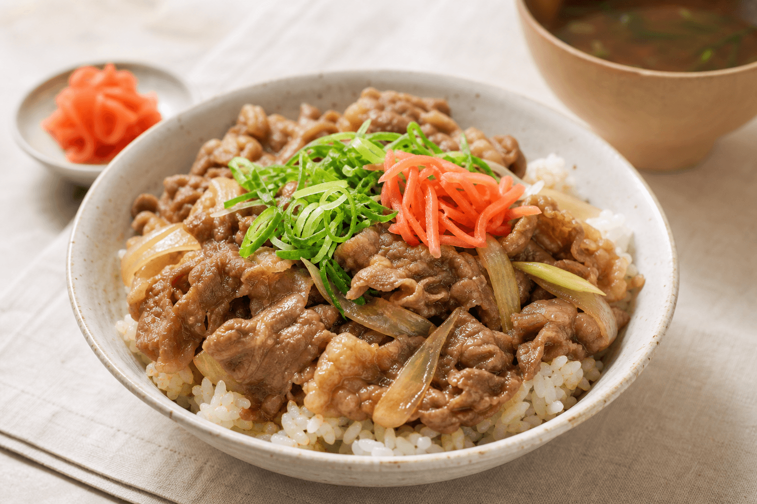 牛バラ肉の牛丼 詳しい家庭料理レシピ