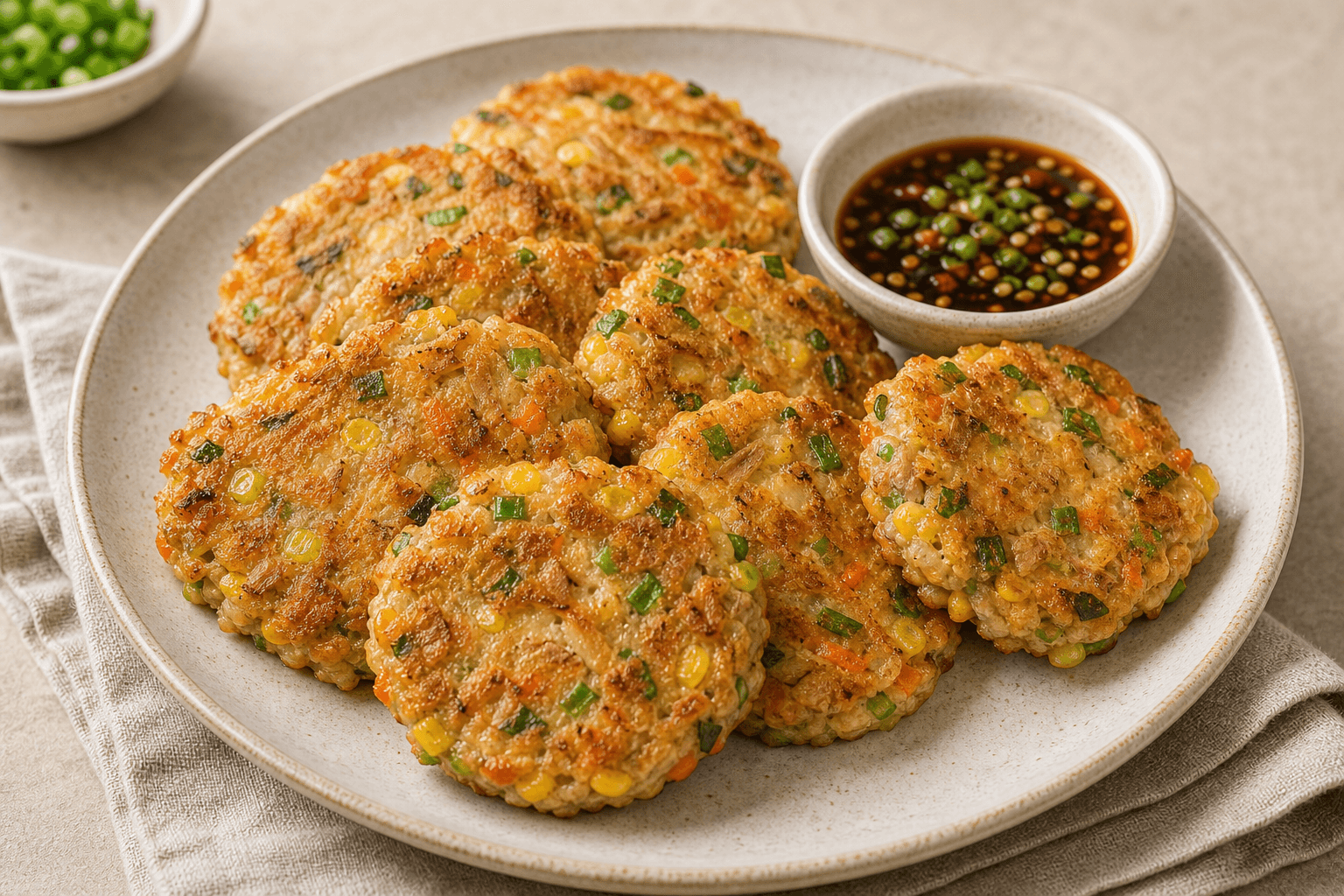 tortitas crujientes de atún y verduras: receta casera detallada