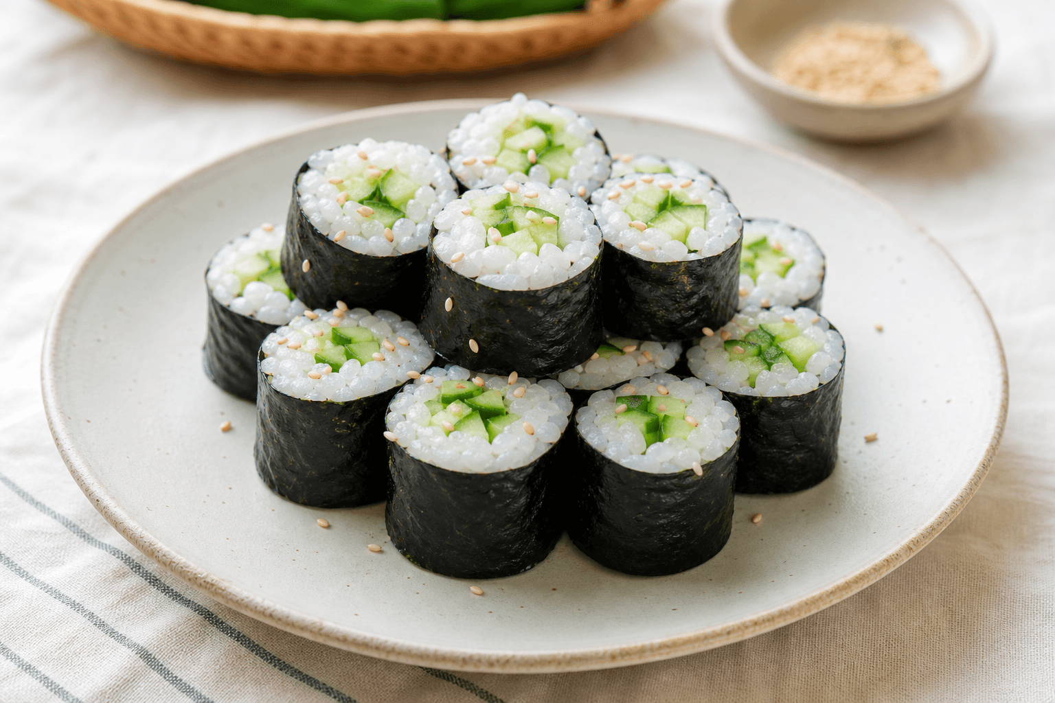 초간단 3분컷 오이 김밥